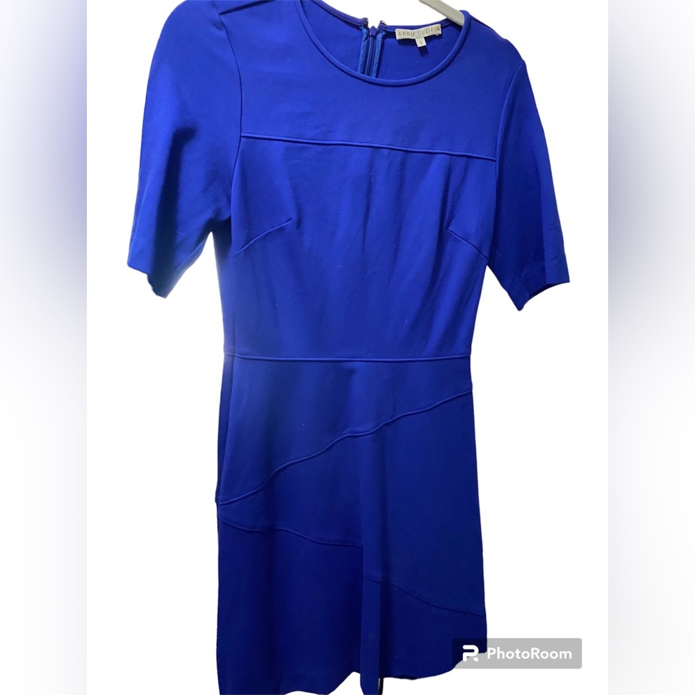 Royal Blue short Annie Griffin dress.